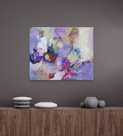 Lilac Promise Original Abstract Art - Hahnemühle Photo Rag Print