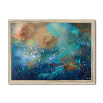 After The Storm Framed abstract print