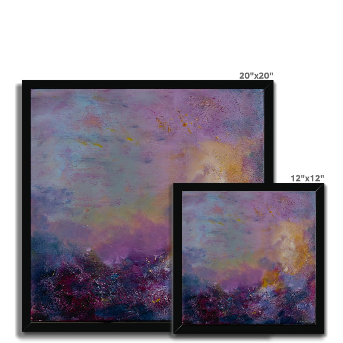 Faraway Thoughts - Abstract Framed Print