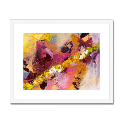 Resolve Vibrant Abstract Art Framed & Mounted Print