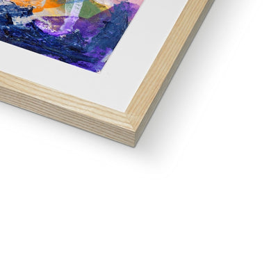 Beside The Lake Vibrant Abstract Artwork - Framed & Mounted Print