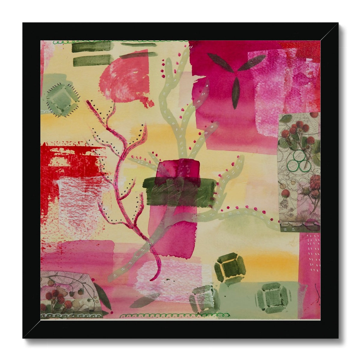 Abstract In Green - Framed Print