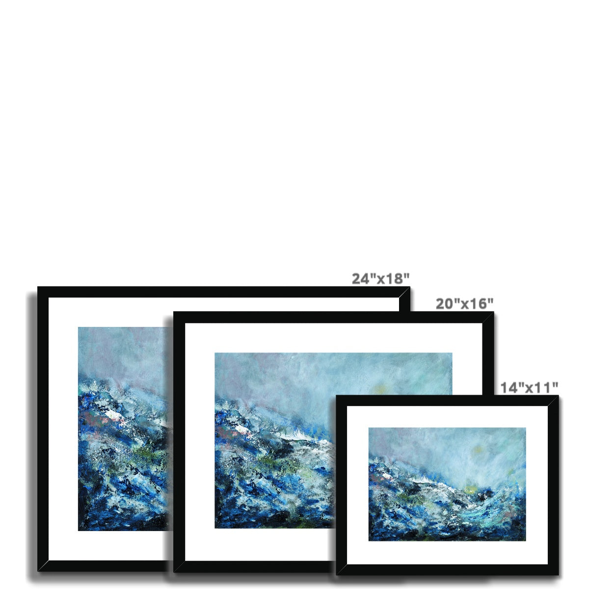 Wild Seas Framed & Mounted Print