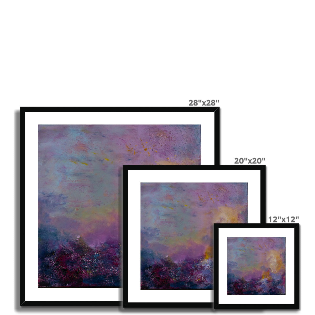 Faraway Thoughts - Abstract Framed and Mounted Print