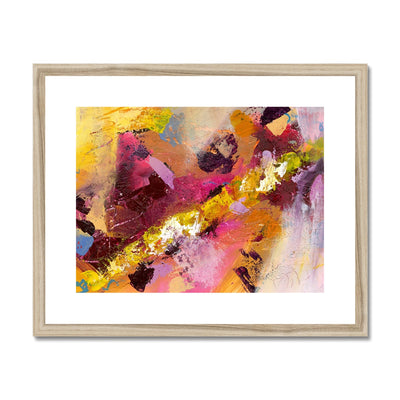 Resolve Vibrant Abstract Art Framed & Mounted Print