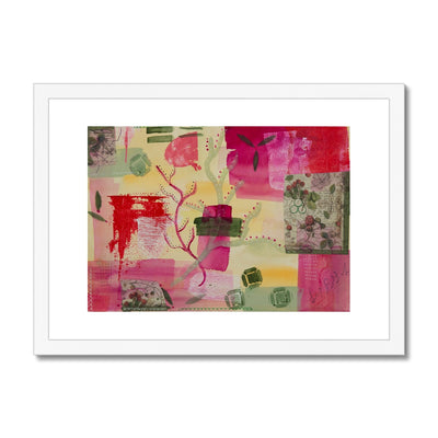 Abstract In Green - Framed and Mounted Print