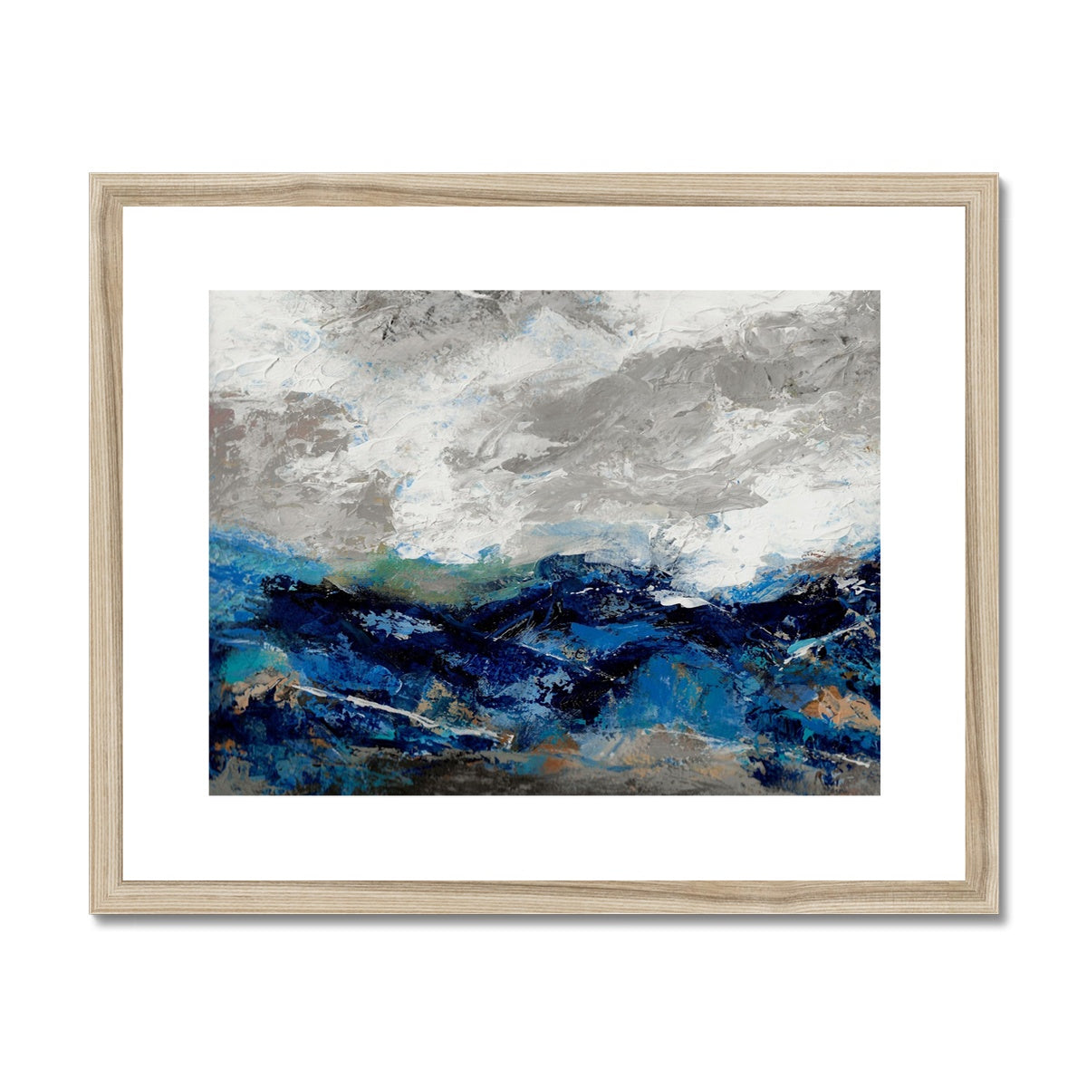Mountain Mistral Abstract Mountain artwork - Framed & Mounted Print