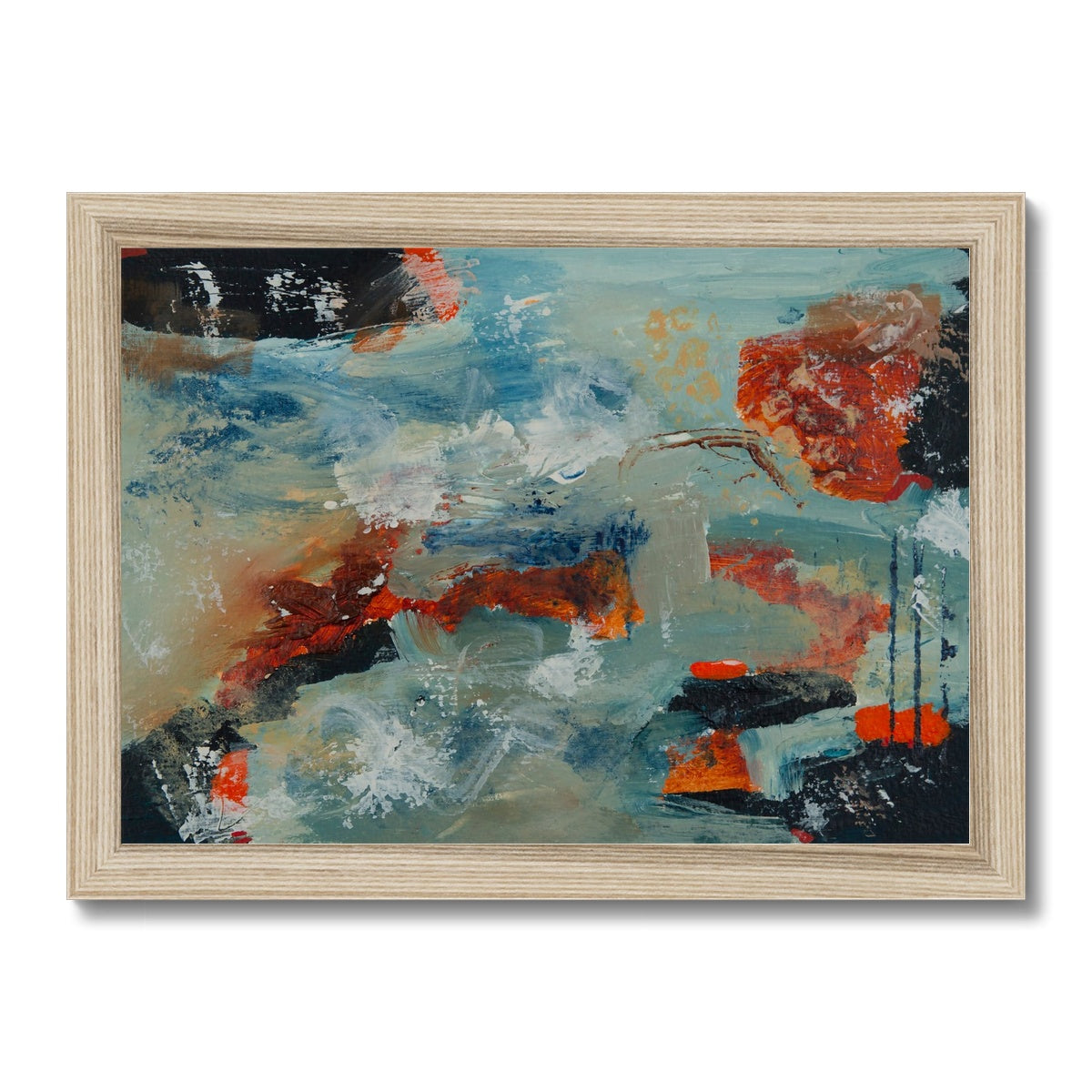 Abstract in Blue Number 1 Framed Print